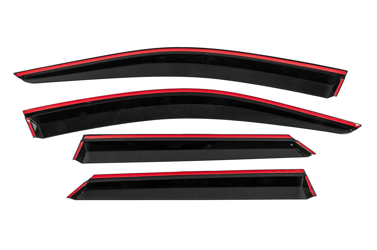 Window Deflectors with Chrome Trim Niken Luxury (4 pcs) for Volkswagen T-Cross 2019- - image 4