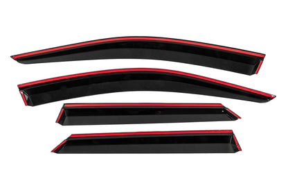 Window Deflectors with Chrome Trim Niken Luxury (4 pcs) for Volkswagen T-Cross 2019- - image 4
