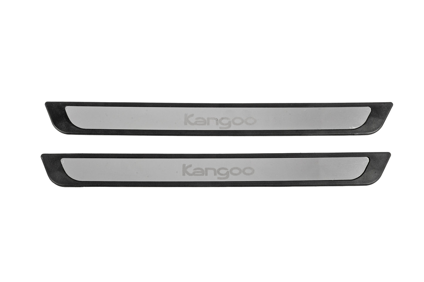 Stainless Steel Door Sill Protectors Carmos V2 (2 pcs) for Renault Kangoo 2008-2020 - image 1