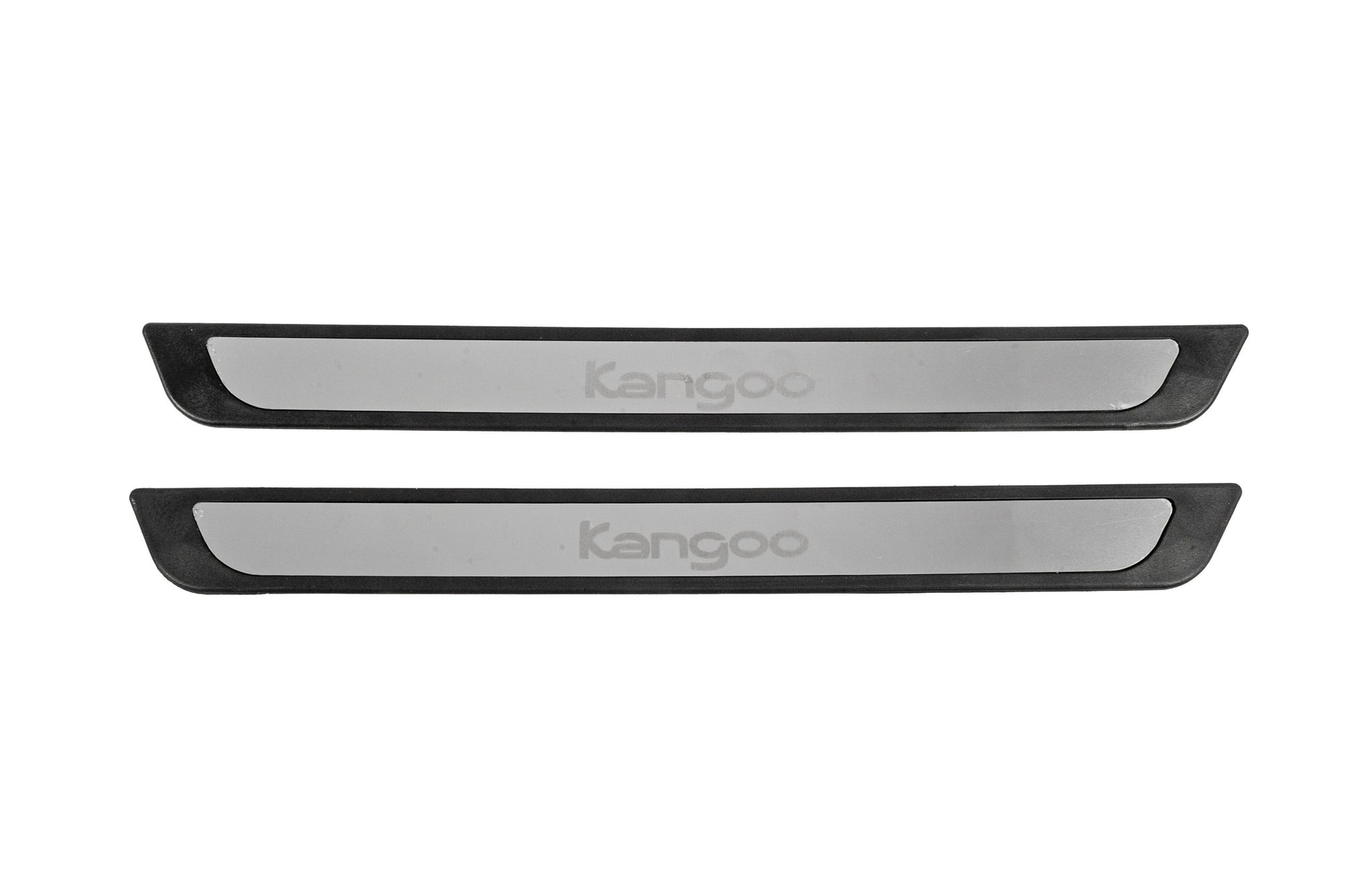Stainless Steel Door Sill Protectors Carmos V2 (2 pcs) for Renault Kangoo 2008-2020 - image 1