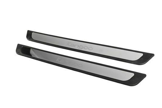 Stainless Steel Door Sill Protectors Carmos V2 (2 pcs) for Renault Kangoo 2008-2020 - image 2