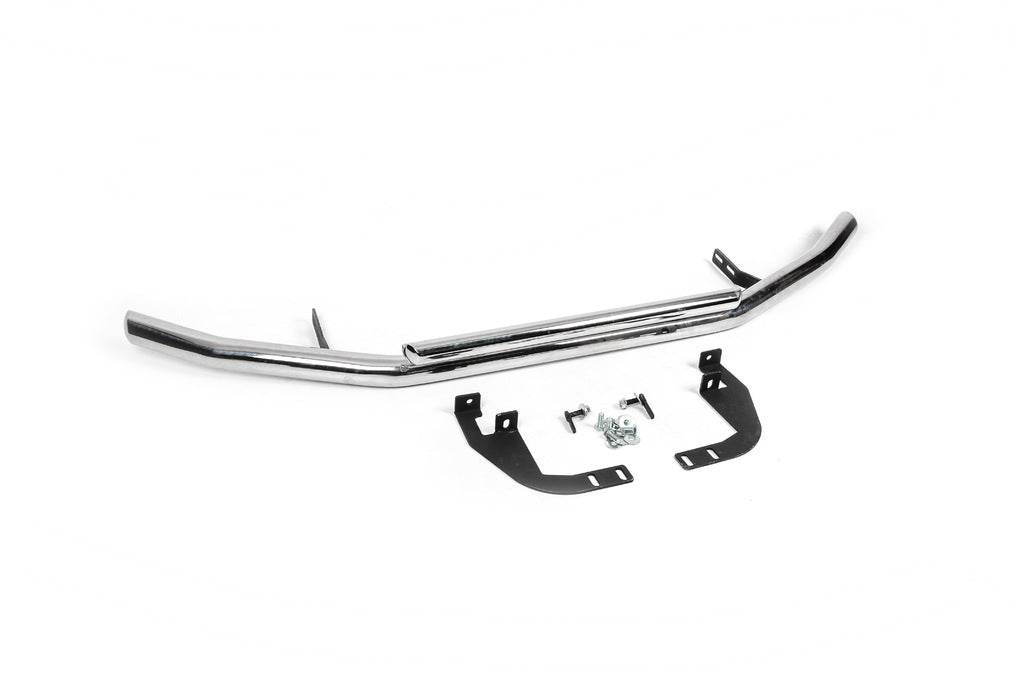 Front protection ST014 (stainless) for Mitsubishi Pajero Sport 2008-2015 - Reelken Auto