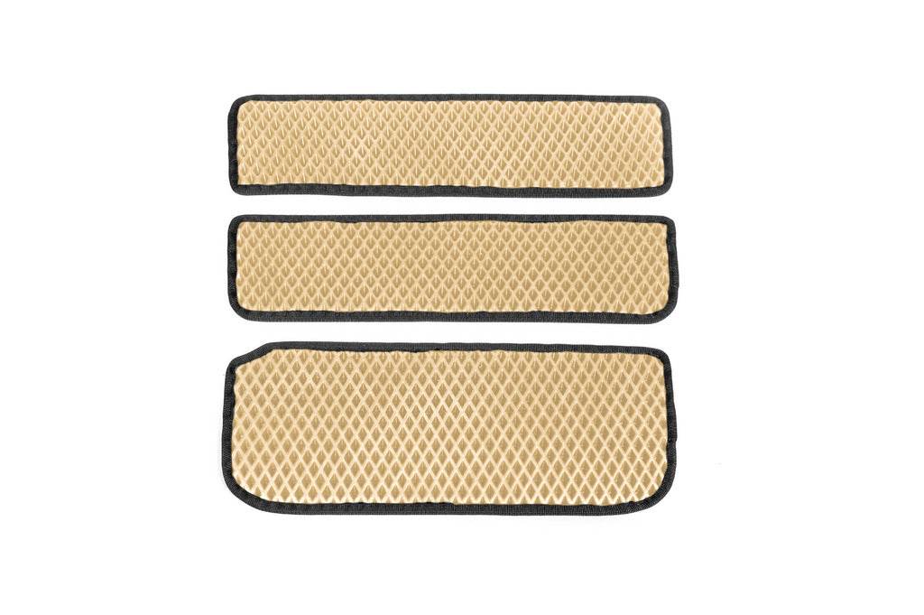 Doormats (3 pcs., EVA, Beige) for Renault Trafic 2001-2015 - Reelken Auto