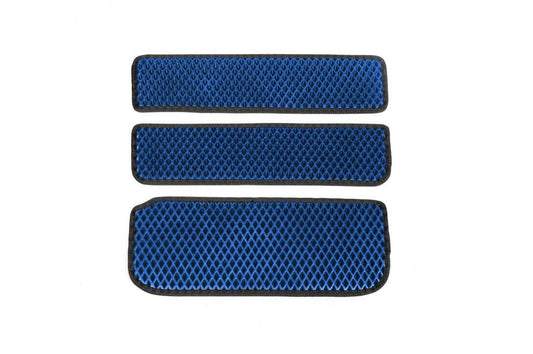 Doormats (3 pcs., EVA, Blue) for Renault Trafic 2001-2015 - Reelken Auto