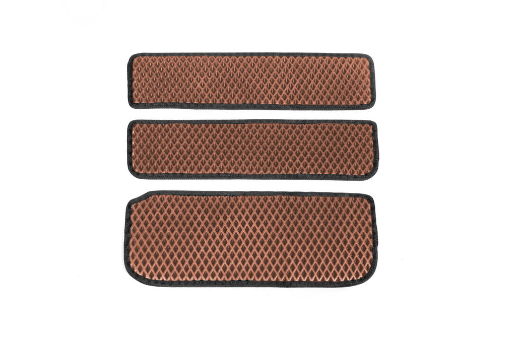 Door Sill Mats (3 pcs, EVA, Brown) for Renault Trafic 2001–2015 - image 1