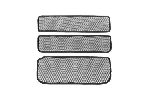 Door sill mats (3 pcs., EVA, Gray) for Renault Trafic 2001-2015 - Reelken Auto
