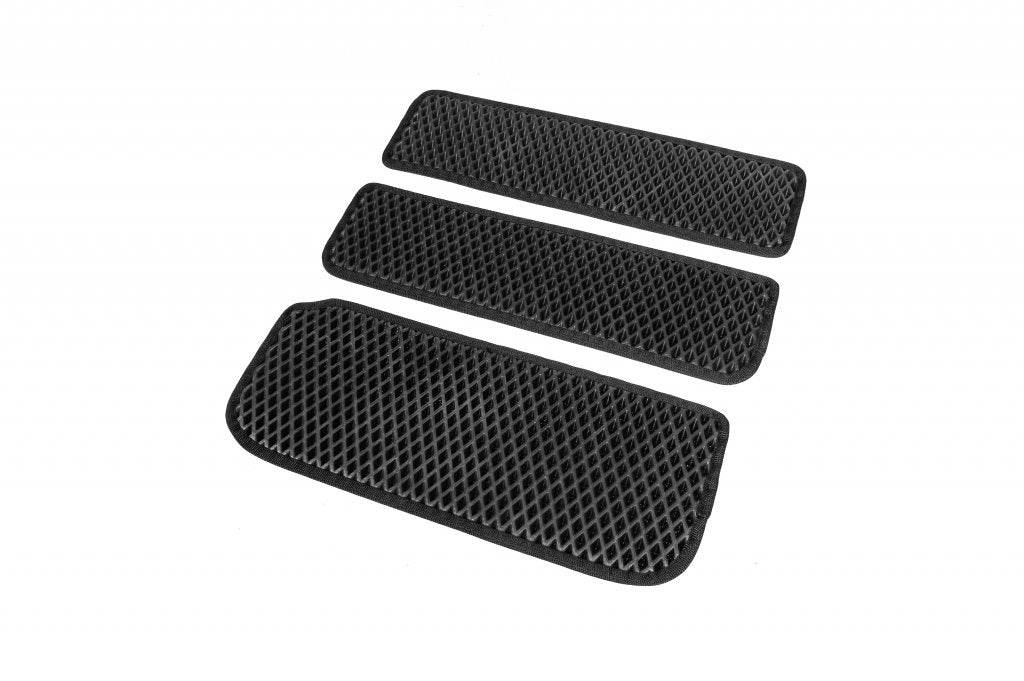 Door sills (3 pieces, EVA, black) for Opel Vivaro 2001-2015 - Reelken Auto