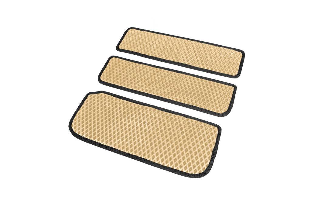 Doormats (3 pcs., EVA, Beige) for Renault Trafic 2001-2015 - Reelken Auto