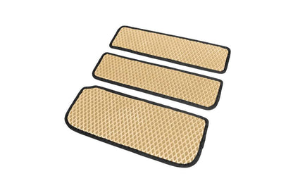 Doormats (3 pcs., EVA, Beige) for Renault Trafic 2001-2015 - Reelken Auto