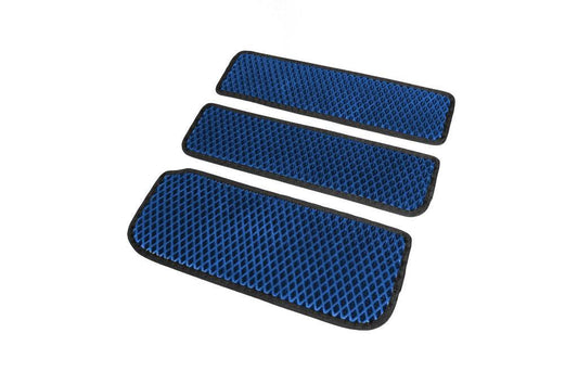 Doormats (3 pcs., EVA, Blue) for Renault Trafic 2001-2015 - Reelken Auto