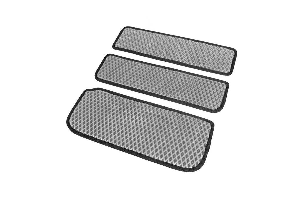 Door sill mats (3 pcs., EVA, Gray) for Renault Trafic 2001-2015 - Reelken Auto