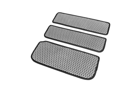 Door sill mats (3 pcs., EVA, Gray) for Renault Trafic 2001-2015 - Reelken Auto