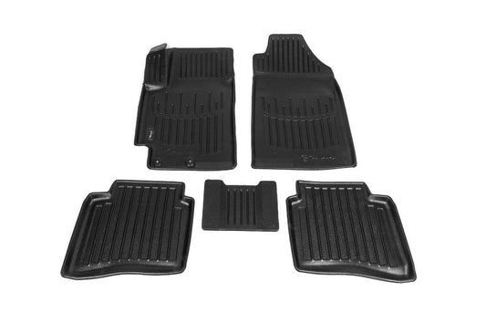 Stingray 3D rugs (5 pcs, polyurethane) for Hyundai Accent 2017-2023 - Reelken Auto