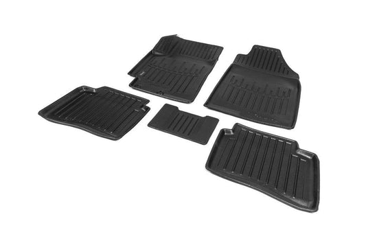 Stingray 3D rugs (5 pcs, polyurethane) for Hyundai Accent 2017-2023 - Reelken Auto