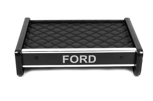 Dashboard Shelf (Black with Black Stitching) for Ford Transit 1991-2000 - image 2
