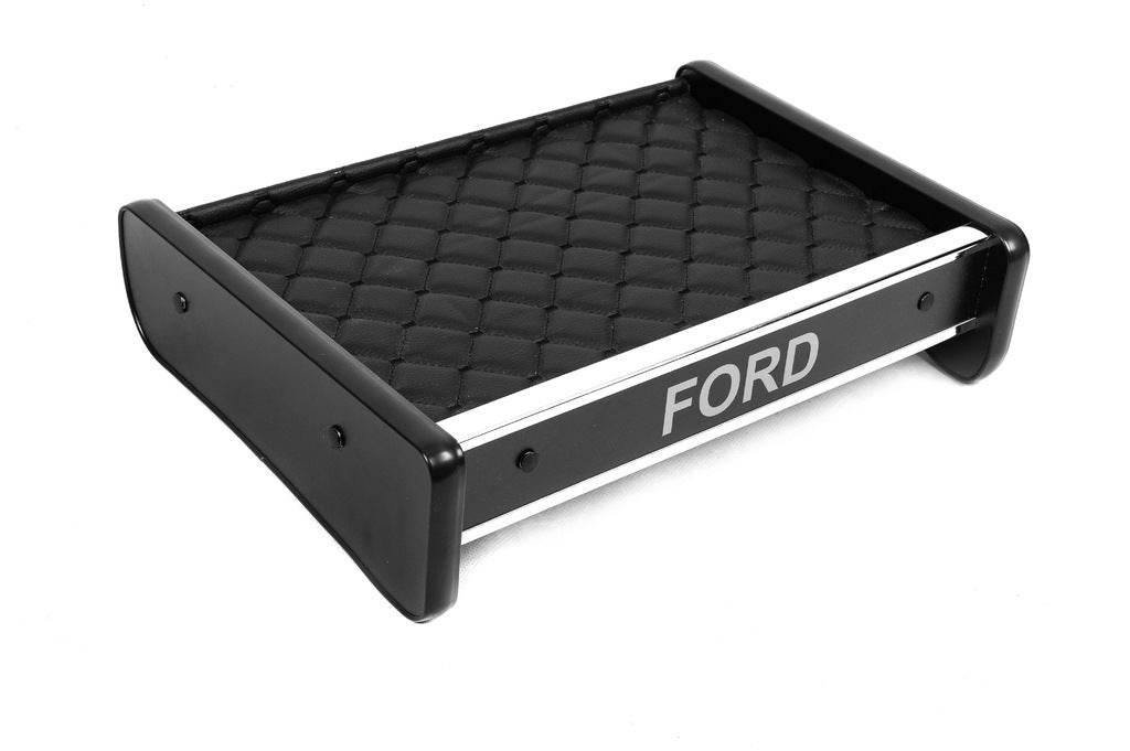 Pencil shelf (Black with black thread) for Ford Transit 1991-2000 - Reelken Auto