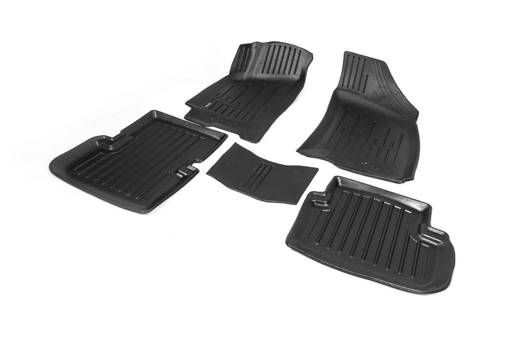 Stingray 3D Rubber Floor Mats (5 pcs, Polyurethane) for Daewoo Lanos 1998-2017 - image 2