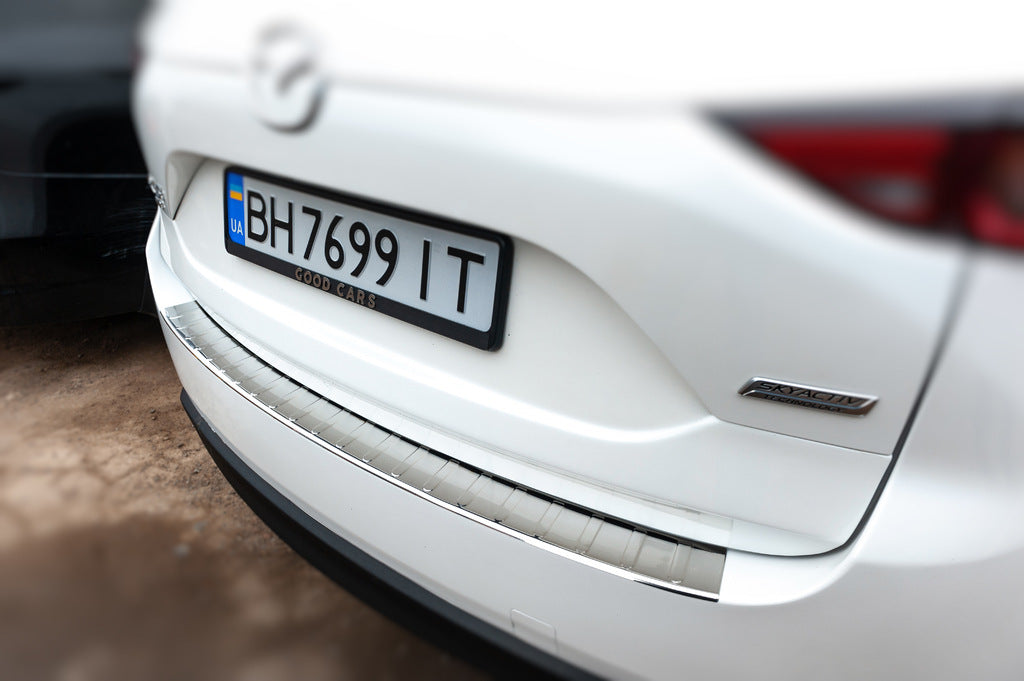 Rear Bumper Protector Carmos Stainless Steel for Mazda CX-5 2017- - image 3