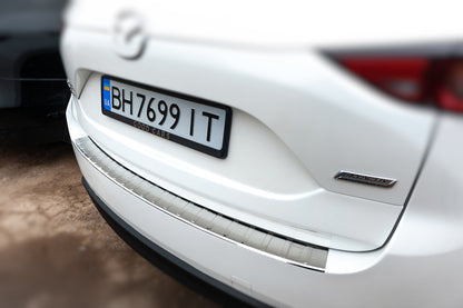 Rear Bumper Protector Carmos Stainless Steel for Mazda CX-5 2017- - image 3