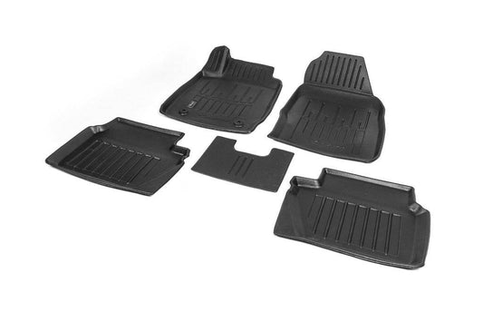 Stingray 3D rugs (5 pcs, polyurethane) for Ford Fiesta 2008-2017 - Reelken Auto