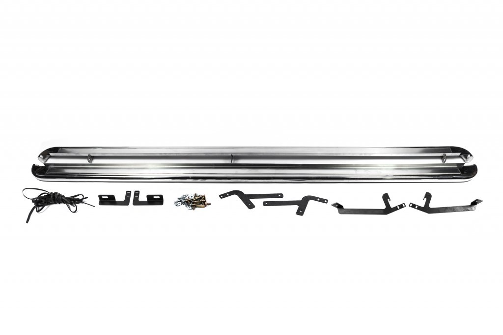 Side Steps Premium (2 pcs, Stainless Steel) for Opel Vivaro 2015-2019 - image 2