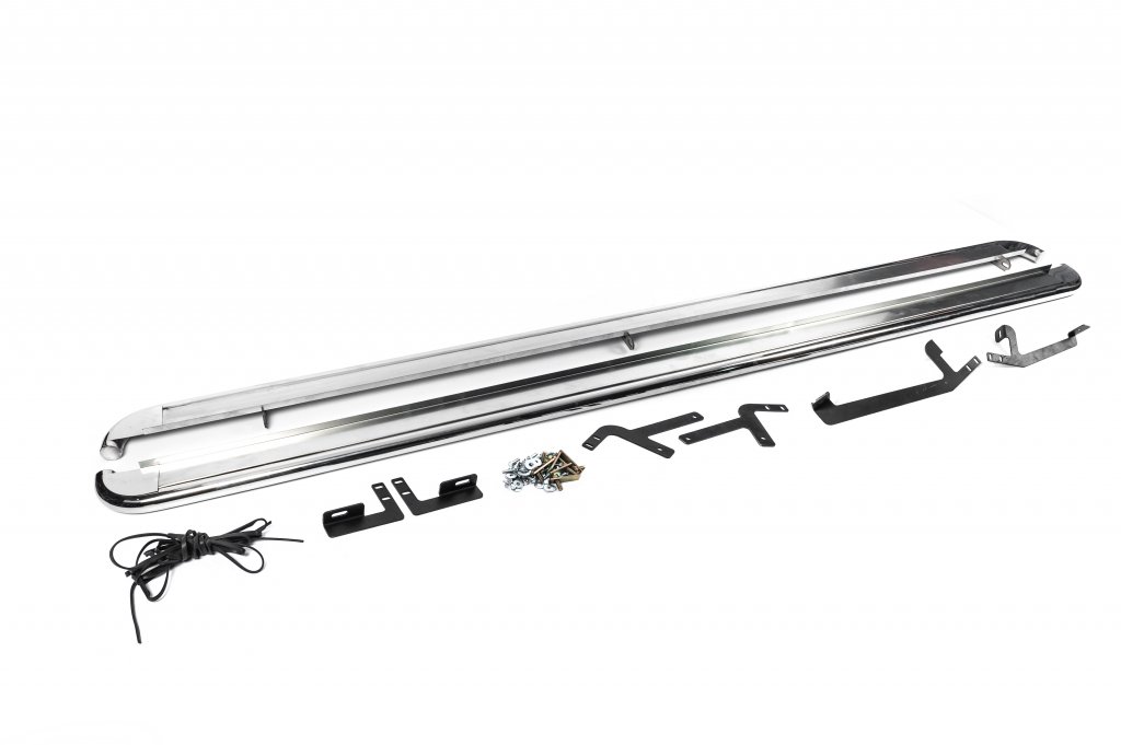 Side Steps Premium (2 pcs, Stainless Steel) for Renault Trafic 2015- - image 6