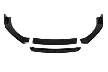 Universal Front Lip Spoiler DPT Black V-2 (ABS, Gloss Black) - image 4