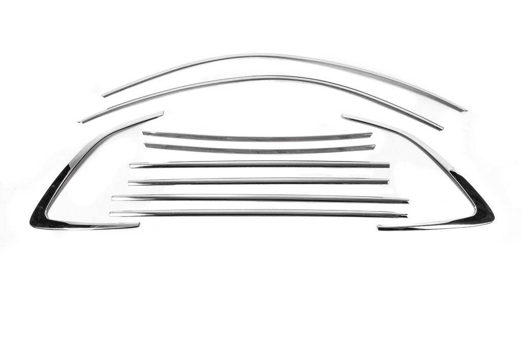 Complete edging of windows (10 pcs., stainless steel) for Skoda Scala - Reelken Auto