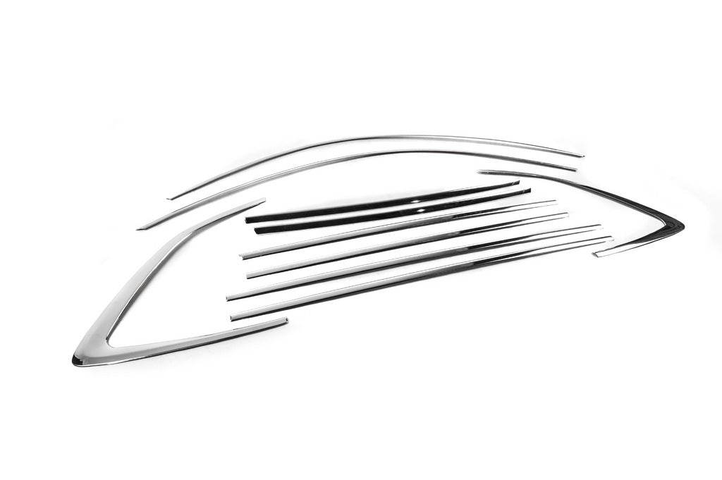 Complete edging of windows (10 pcs., stainless steel) for Skoda Scala - Reelken Auto