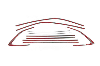 Complete edging of windows (10 pcs., stainless steel) for Skoda Scala - Reelken Auto