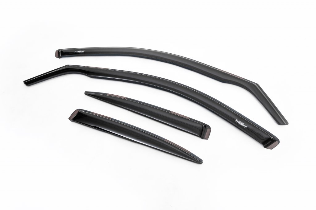 In-channel window deflectors (4 pcs, HIC) for Chevrolet Lanos 1998-2017 - image 5