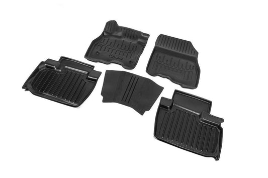 Stingray 3D mats (5 pcs, polyurethane) for Nissan Leaf 2010-2017 - Reelken Auto