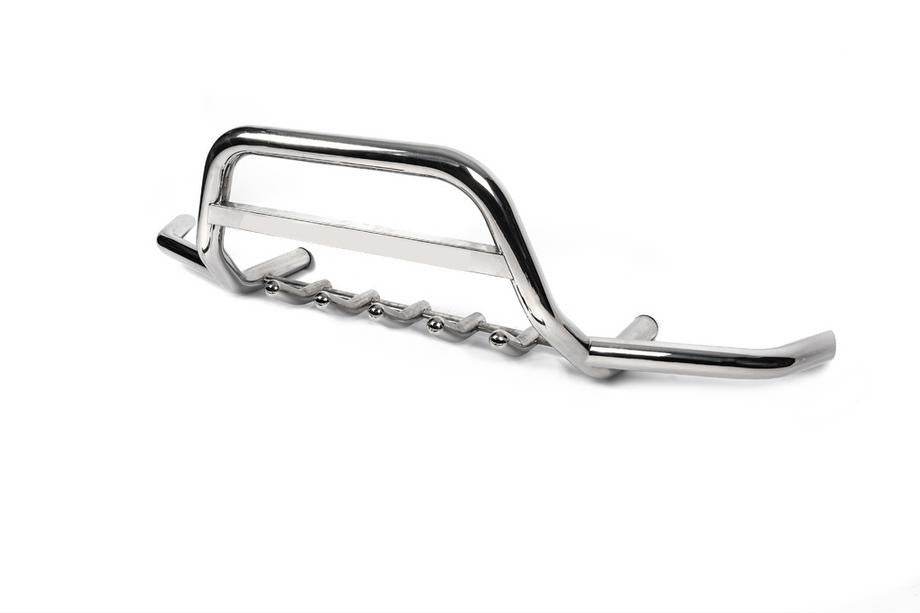 Front arc with a mustache WT003 (stainless) for Opel Movano 2004-2010 - Reelken Auto