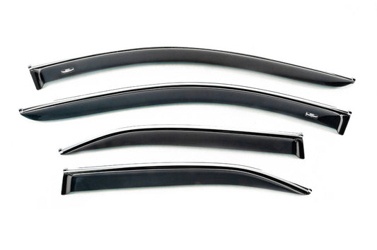 Window Deflectors with Chrome Trim USA (4 pcs, HIC) for Toyota Camry 2006-2011 - image 1