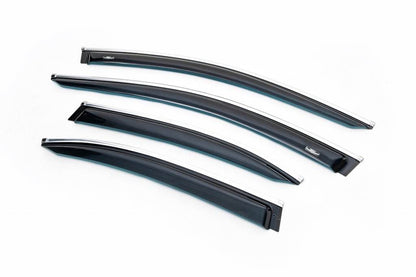 Window vents with chrome molding SD (4 PCs, HIC) for Mercedes C-class W205 2014-2021 - Reelken Auto