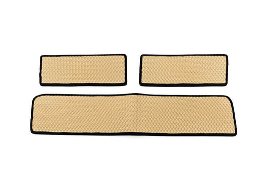 Doormats (3 pcs., EVA, Beige) for Ford Transit 2014↗ - Reelken Auto