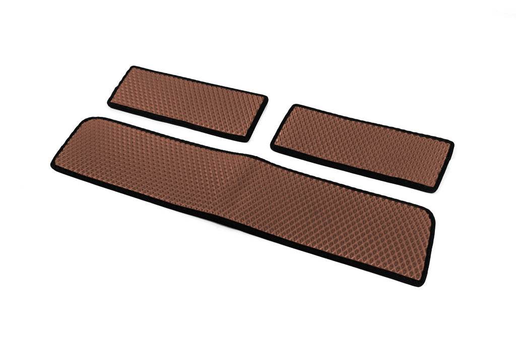 Carpets for thresholds (3 pcs., EVA, brick) for Ford Transit 2014↗ - Reelken Auto