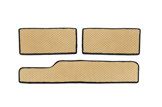 Polyurethane threshold mats (3 pcs, EVA, Beige) for Mercedes Sprinter W901/902/903/904/905 1995-2006 - Reelken Auto