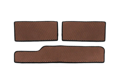 Polyurethane threshold mats (3 pcs, EVA, Brown) for Mercedes Sprinter W901/902/903/904/905 1995-2006 - Reelken Auto