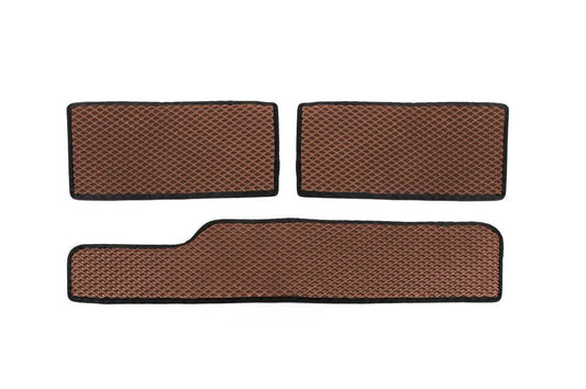 Polyurethane threshold mats (3 pcs, EVA, Brown) for Mercedes Sprinter W901/902/903/904/905 1995-2006 - Reelken Auto