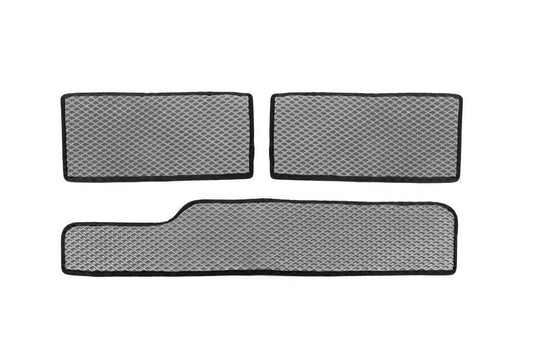 Polyurethane threshold mats (3 pcs, EVA, Gray) for Mercedes Sprinter W901/902/903/904/905 1995-2006 - Reelken Auto