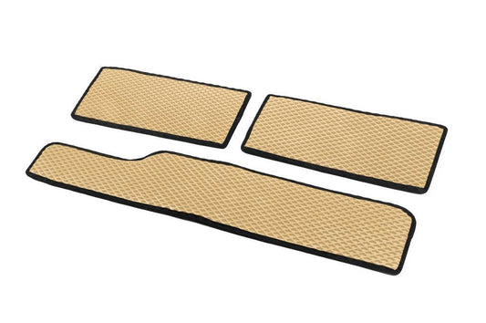 Polyurethane threshold mats (3 pcs, EVA, Beige) for Mercedes Sprinter W901/902/903/904/905 1995-2006 - Reelken Auto