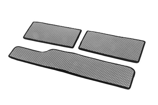 Polyurethane threshold mats (3 pcs, EVA, Gray) for Mercedes Sprinter W901/902/903/904/905 1995-2006 - Reelken Auto