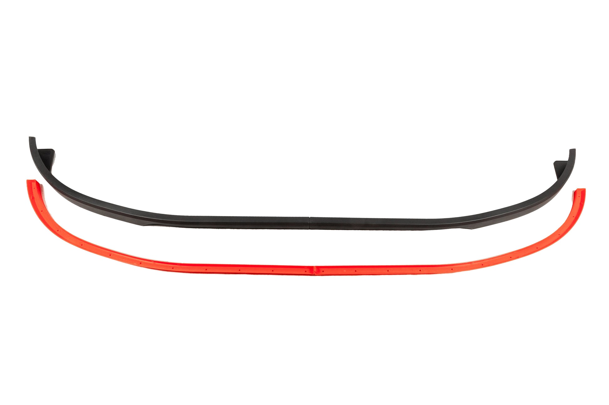 Universal Front Lip Spoiler DPT Red (ABS, Gloss Black) - image 5