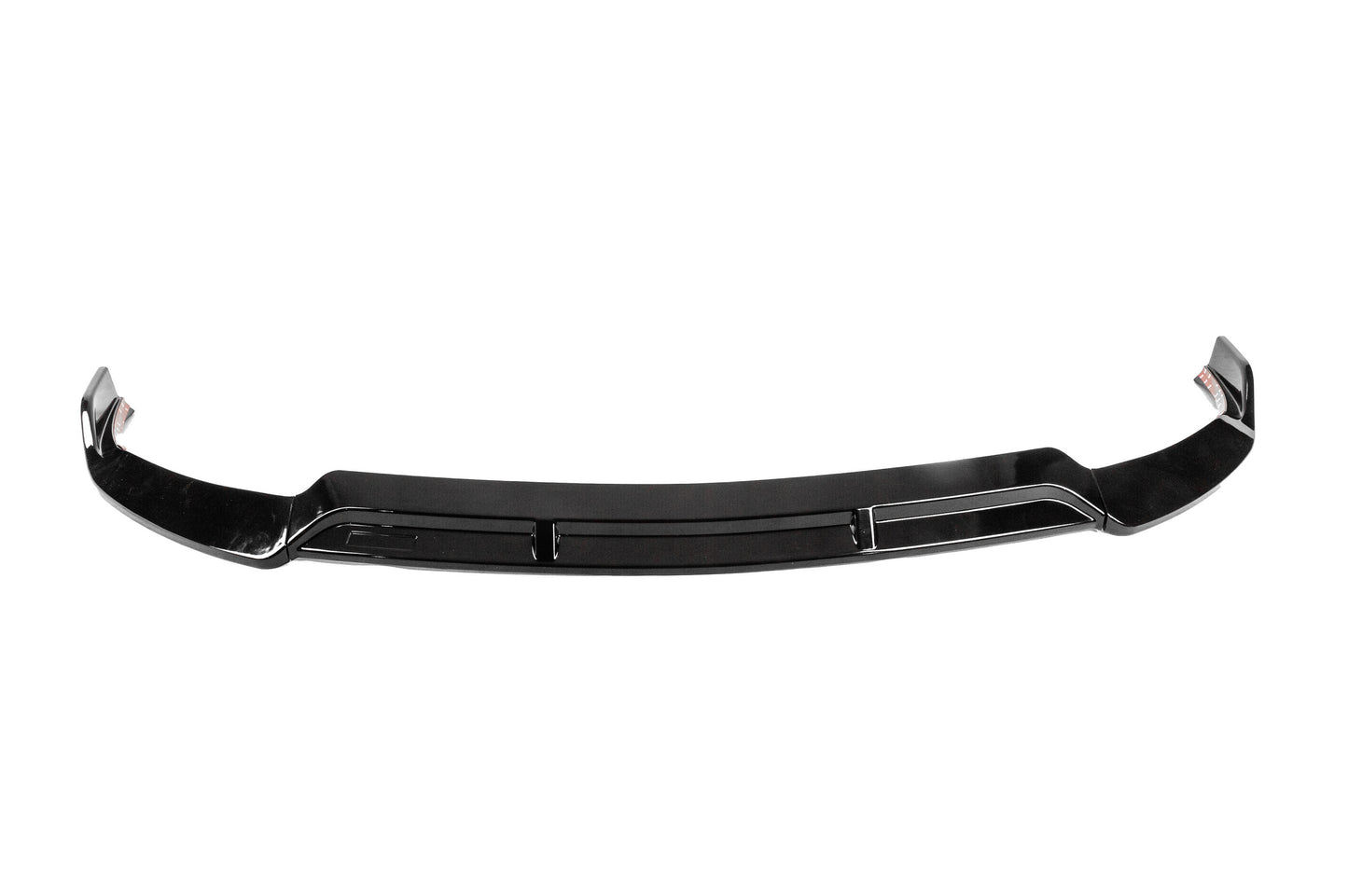 Front Lip Spoiler DPT (2019-2021, for AMG-Line only, Gloss Black) for Mercedes C-сlass W205 2014-2021 - image 1