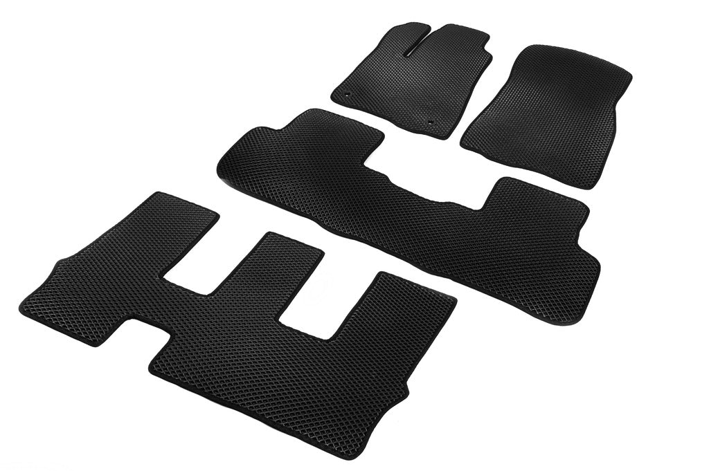 EVA Floor Mats (3 Rows, Black) for Toyota Highlander 2013-2019 - image 1