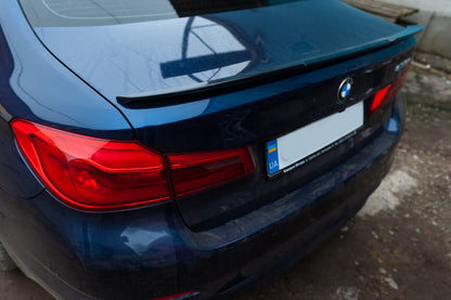 M-Performance V1 Spoiler (1234 Upgrade, Black) for BMW 5 Series G30/G31 2017-2023 - image 1