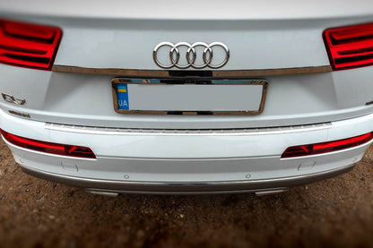 Chrome bar above the number (stainless) for Audi Q7 2015- - Reelken Auto