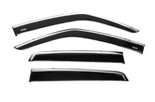 Window deflectors with chrome trim (4 pcs, Niken) for Nissan Juke 2010-2019 - image 1