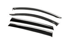 Window deflectors with chrome trim (4 pcs, Niken) for Hyundai Santa Fe 4 2018-2023 - image 2